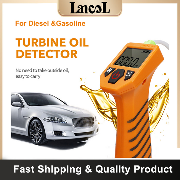 2 in 1 Diesel Engine Oil Tester Gasoline Engine Oil Tester Oil Quality Tester Oil Detector Analyzer with LED Display