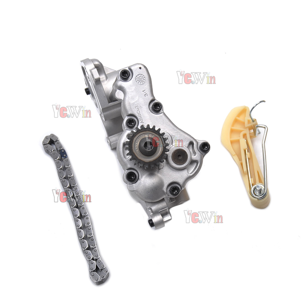 YCWIN Three-piece suit Of Engine Oil Pump&Chain&Tensioner Set For VW Beetle/CC/EOS/GOLF GTI ect AUDI A3/A3 Quattro TT