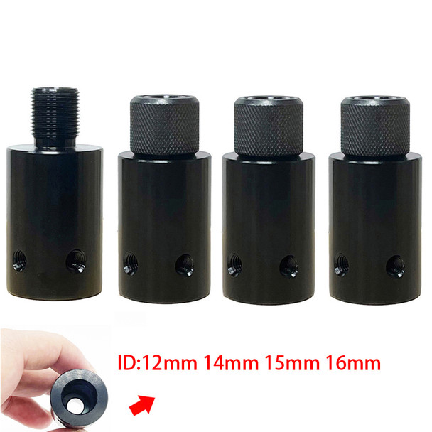 1/2-28 5/8-24 1/2-20 M14X1 M14X1L Barrel End Threaded Adapter for 12 14 15 16mm Diameter
