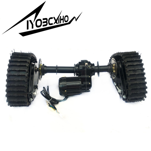 Accessories for Modifying Four Wheel Electric ATV &UTV Karting with Snowmobile Rear Track and Electric Motor Driven Parts