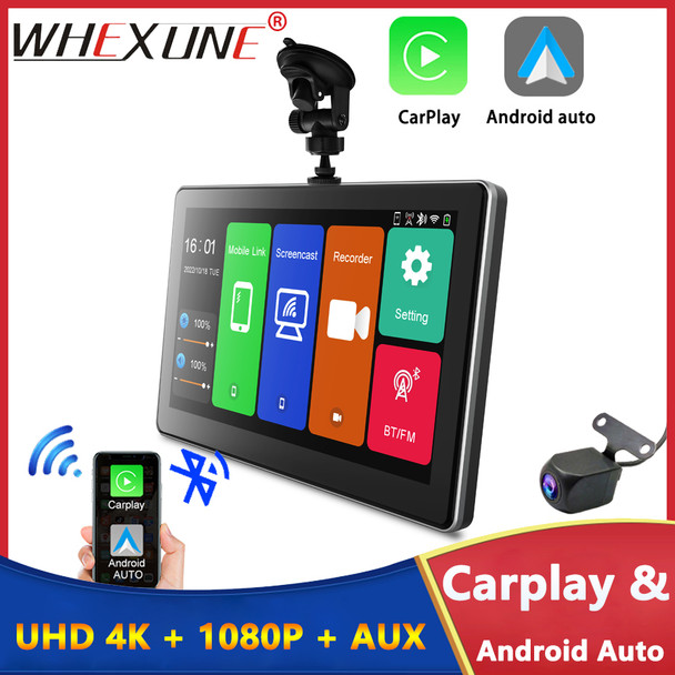 4K Car Dvr 2160*3840P Dash Cam Wireless CarPlay Android Auto 5G WiFi AUX Dashcam H.265 GPS Track FM Video Recorder Truck Camera