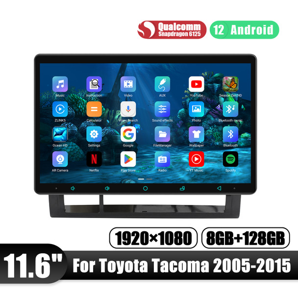 JOYING Plug and Play 11.6"Android Car Radio Stereo Intelligent System Multimedia Carplay Player For Toyota Tacoma 2005-2015