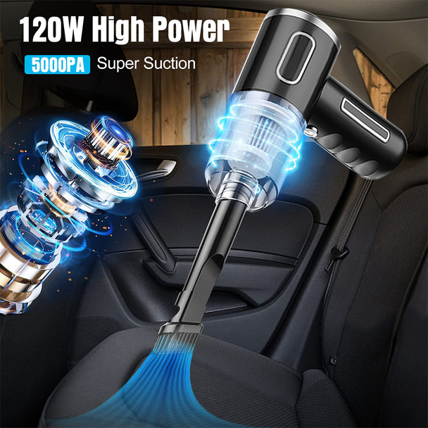 Wireless Portable Car Vacuum Cleaner 29000Pa Wet Dry Car Electrical Appliances Home & Car Dual Use Mini Cleaner Car Accessory