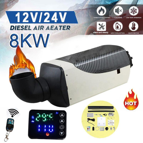 Diesel Parking Heater 8KW Diesel Heater With LCD Monitor Remote Control 9 L Tank Parking Heaters For car electrical appliances