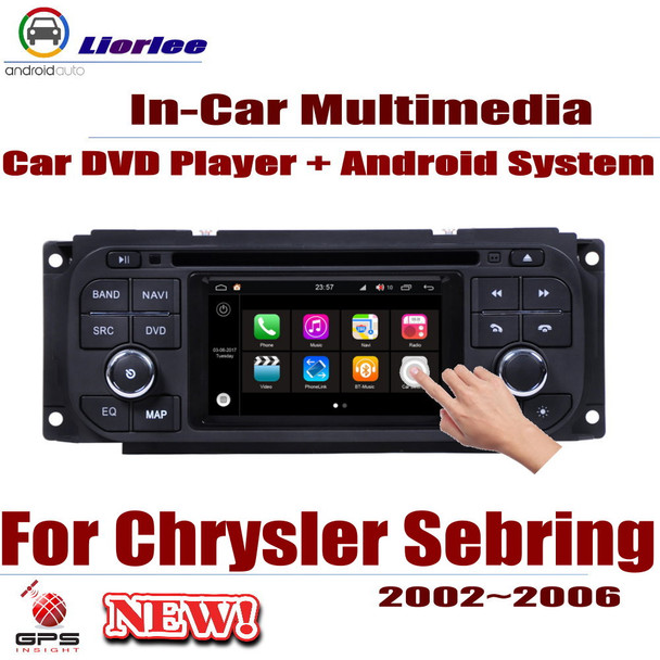 For Chrysler Sebring 2002-2006 Accessories Car Android Player DVD GPS Navigation System HD Screen Radio Stereo Multimedia