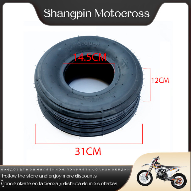 15 Inch Vacuum Tire, Electric Scooter Accessories Wheel Front And Rear Tires 15x6.00-6 Tubeless Tire Vacuum Tire
