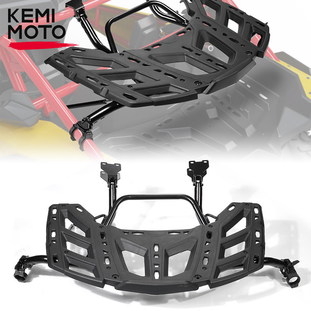 UTV KEMIMOTO LinQ Pivoting Spare Tire Cargo Luggage Rear Rack Kit for Can-am Maverick X3, MAX 2/4 Doors 715002881 715003439