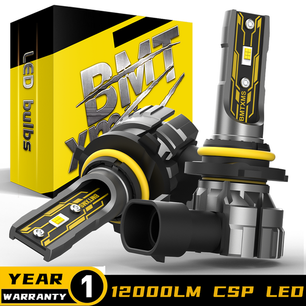 BMTxms 2Pcs H11 LED H8 Car Fog Light Bulb Canbus No Error H10 9145 9006 9005 H16JP H27W 880 881 Led Daytime Running Driving Lamp