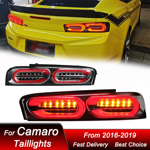 Car Tail Lights For Chevrolet Camaro 2016-2019 US version style running full LED Dynamic Turn Signal Light Tail Lamp Assembly