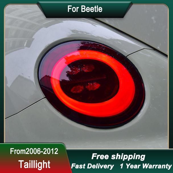 Car Tail Lights For VW Beetle 2006-2012 FULL LED new style Brake Reverse TailLamp Dynamic Signal Light Light Tail Lamp Assembly