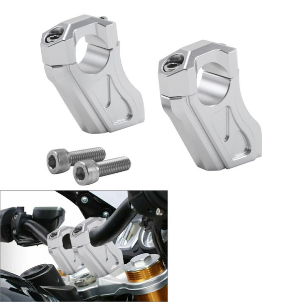 Motorcycle Silver 1 Inch Handlebar Riser For BMW R nineT 2014-2020 SLASH 5 2019-2020 PURE 2017-2020