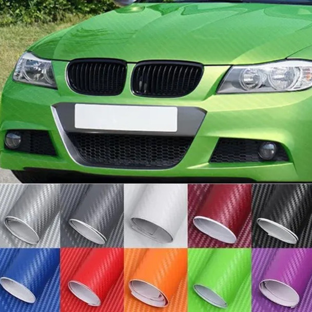 3D Carbon Fiber Sticker Car Vinyl Roll Film DIY Decal Car Motorcycle Styling Decoration Laptop Skin Phone Cover Film 30cmx127cm