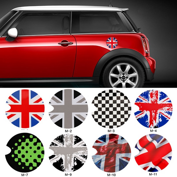 Gas Fuel Tank Cap Stickers Cover Car Sticker Decals for Car Mini Cooper Clumban F55 F56 R55 R56 R60 R61 Car Styling 11CM