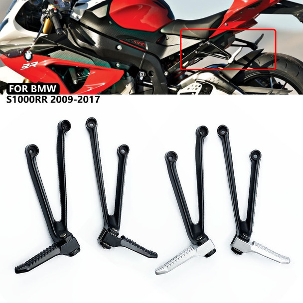 For BMW S1000RR S1000R S1000 RR R S 1000 R RR 2010-2017 2016 Motorcycle Rear Passenger Footrest Foot Peg Rest Pedal Bracket Kit