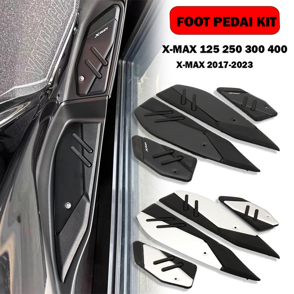 X-MAX 2017 - 2023 Foot Pegs For Yamaha XMAX 125 250 300 400 New Motorcycle Plate Skidproof Pedal Plate Footrest Footpads 2018