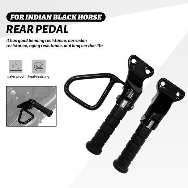 Fit For Indian Chief Bobber Dark Horse 2022 2023 Motorcycle Rear Foot Rests Pegs Pedal Passenger Footpegs Footrest Support Clamp