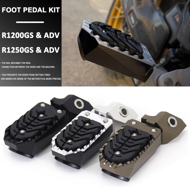 For BMW R1250GS R 1250 GS ADV 2020-2023 R1200GS R 1200 GS Adventure New Motorcycle Accessories Footrest Footpegs Foot Pegs Pedal For BMW R1250GS R 1250 GS ADV 2020-2023 R1200GS R 1200 GS Adventure New Motorcycle Accessories Footrest Footpegs Foot Pegs Pedal