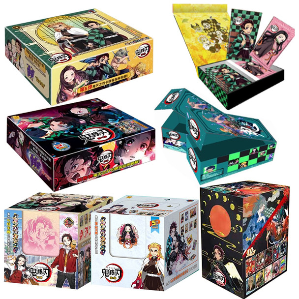 New Original Demon Slayer Cards Infinite Train SSP Card Diamond Rare Card Tanjirou Kamado Nezuko Character Collection Card