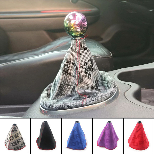 JDM Style Bride Canvas Universal Shift Lever Knob Boot Cover Racing Shift Knob Collars RS-SFN059