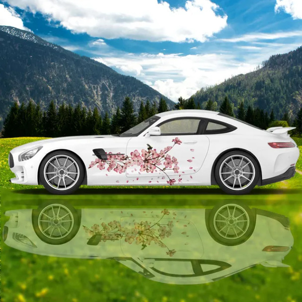 Custom Flower Bird Racing Car Graphic Decal Full Body Vinyl Wrap Modern Design Vector Image Wrap Sticker Decorative Car Decal Custom Flower Bird Racing Car Graphic Decal Full Body Vinyl Wrap Modern Design Vector Image Wrap Sticker Decorative Car Decal