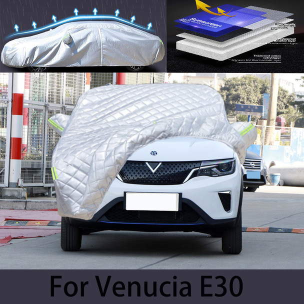 For Venucia E30 Car hail protection cover Auto rain protection scratch protection paint peeling protection car clothing