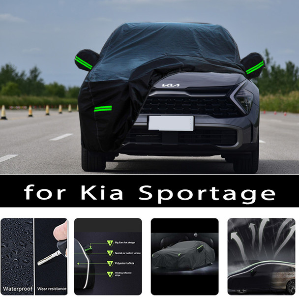 For Kia Sportage Outdoor Protection Full Car Covers Snow Cover Sunshade Waterproof Dustproof Exterior Car accessories