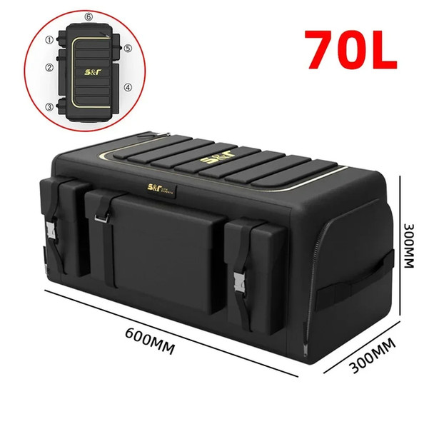 Car Trunk Storage Organizer With Lid Universal Car Trunk Organizer 70L Storage Box Oxford Cloth Folding Organizador Car Trunk Storage Organizer With Lid Universal Car Trunk Organizer 70L Storage Box Oxford Cloth Folding Organizador