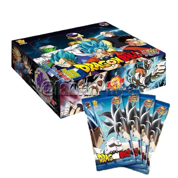 5/25/50 Pcs Dragon Ball Cards Son Goku Saiyan Vegeta TCG Limited Edition Anime Figures Anime Battle Carte for Children Gift Toys