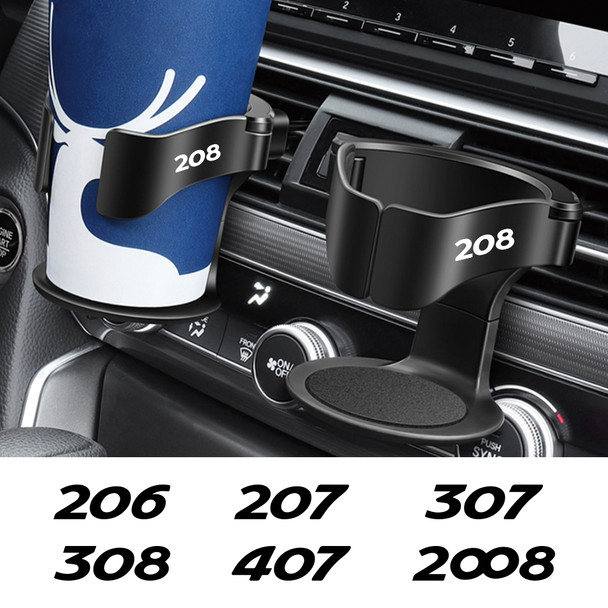Car Cup Holder Accessories For Peugeot 206 207 208 301 307 308 T9 406 407 408 508 2008 3008 5008 108 RCZ 607 4008 Rifter 107 306
