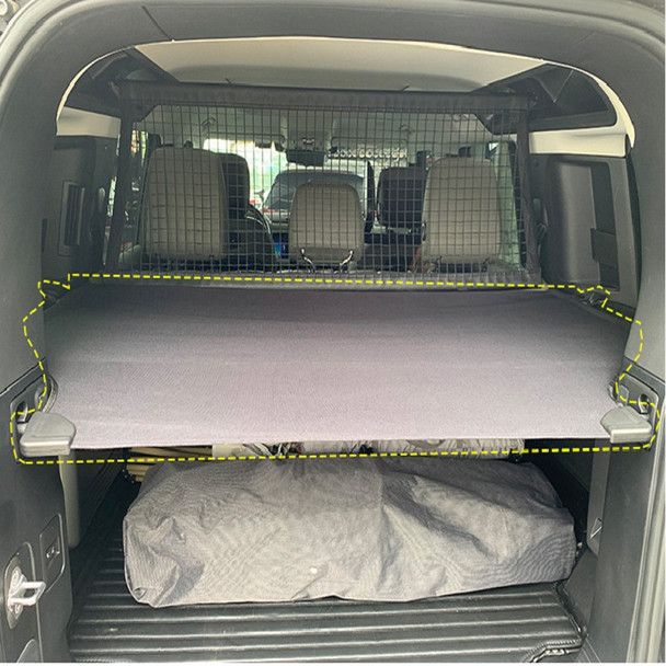 Car Rear Trunk Curtain Cargo Cover Storage Bag Net For Land Rover Defender 110 2020-2023 Oxford Cloth Stowing Tidying