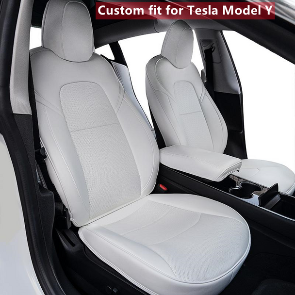 Tesla Model Y Custom Fit Car Seat Cover Accessories For 2018-2021 Full Covered High Quality Leather 5 Seaters Model 3 Cushion