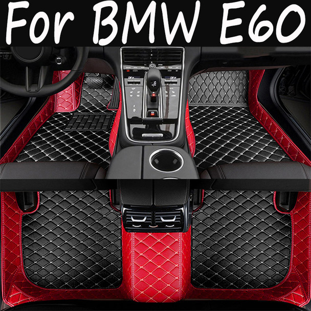 Custom Made Leather Car Floor Mats For BMW E60 2004 2005 2006 2007 2008 2009 2010 Carpet Rugs Foot Pads Accessories