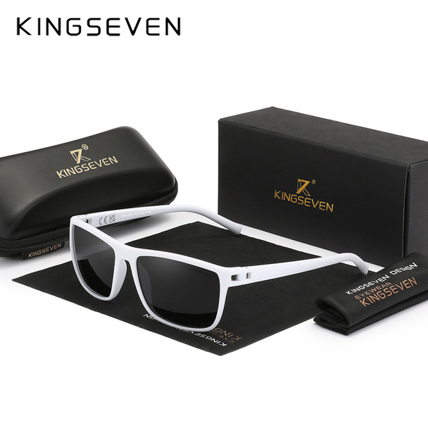 KINGSEVEN New Sports Sunglasses Men‘s High Quality Graininess UV400 Protect Polarized Glasses HD Mirror Lens Biking Eyewear