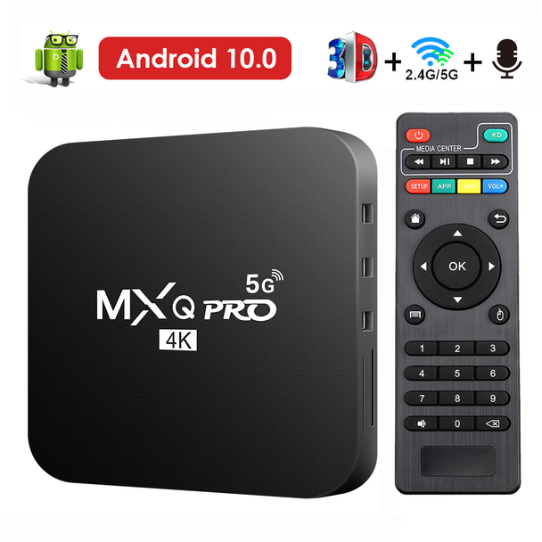 New Smart Tv Box Mxq-pro 4k Hd Android 10.0 Smart Tv Box 2.4/5g