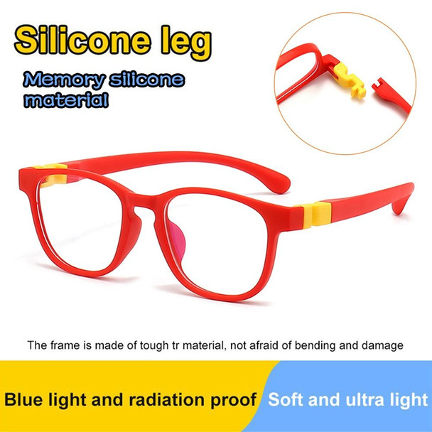 Anti-blue Light Kids Glasses Removable Silicone Children Boys Girls Computer Eye Protection Eyeglasses Ultra Light Frame