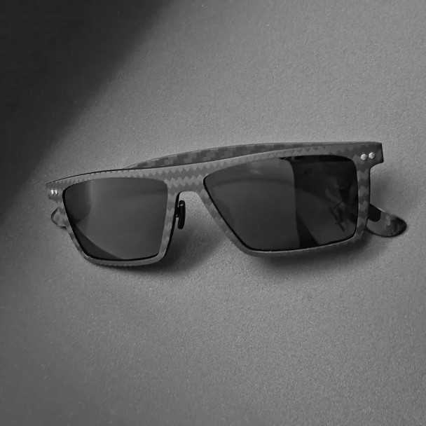 Matt Carbon Fiber Sunglasses UV400 Polarized Outdoor Bright Real Carbon Fiber Shade Sunglasses for Driving Sports Gafas De Sol