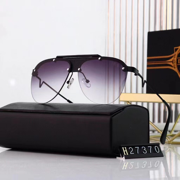 Original Size：62mm Casual Trendy Polarized Gradient Men Eyewear Luxury Design UV400 17379 Retro Classic Women Unisex Sun Glasses