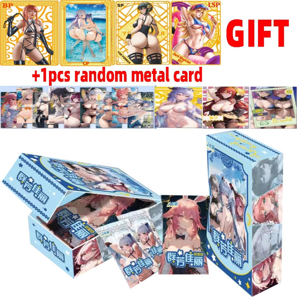 2023 Newest Goddess Story Group Beauties Card Sexy Girl Party Swimsuit Bikini Feast Booster Box Doujin Toys And Hobbies Gift