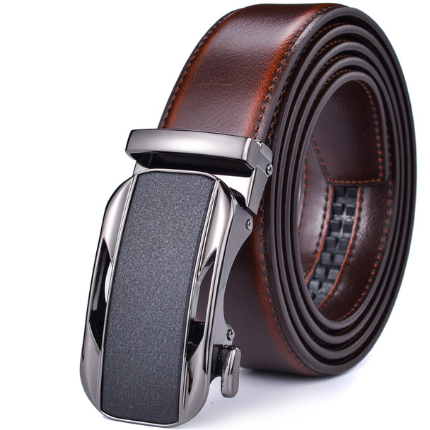 Ratchet Dress Genuine Leather Belts for Men with Automatic Buckle Ratchet Dress Genuine Leather Belts for Men with Automatic Buckle