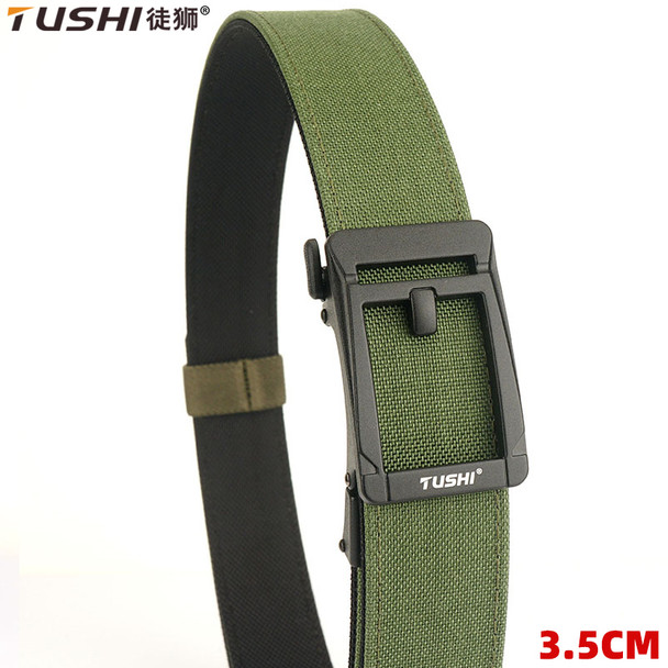 TUSHI Men Gun Belt Army Outdoor Hunting Tactical Belt Military Belt Multi Function Combat Survival High Quality For Nylon Male