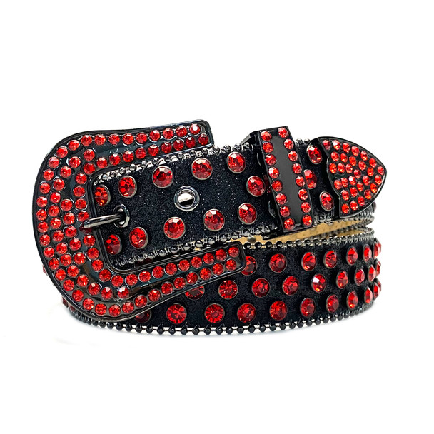 Y2K Glitter Rhinestone Trendy PU Hip Hop Pin Buckle Waist Belts for Women Men Shiny and Sparkling Unisex Jeans Pants Belt