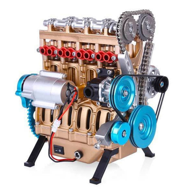 New Mini Assembly Car Assemble Inline Four-Cylinder Engine Model Kit Toys For Adult Best Gift Education Engine Resin Ornaments