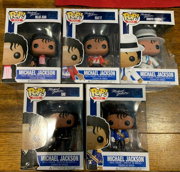 Funko POP BEAT IT Smooth Criminal Michael Jackson 24# Billie Jean 22# Vinyl Dolls Model Toys for Children Birthday Gift