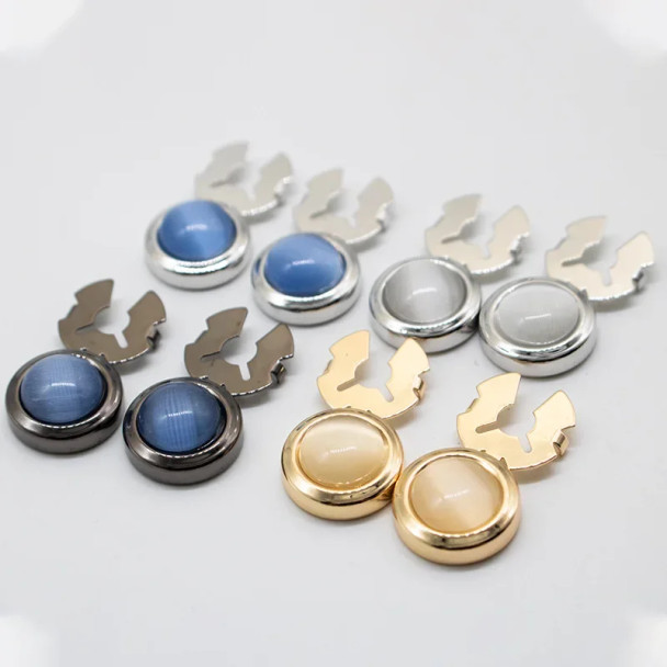 Luxury Men's Women's Cufflinks Suits Dress Shirts Buttons Fashion Business Office Banquet Wedding Cuff Link-Cap Gifts for Men