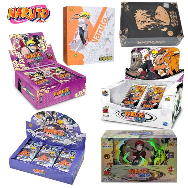 Genuine Naruto Kayou Cards Box Anime Figure Card Booster Pack Uzumaki Uchiha Sasuke Collection Flash Card Toy Birthday Gift