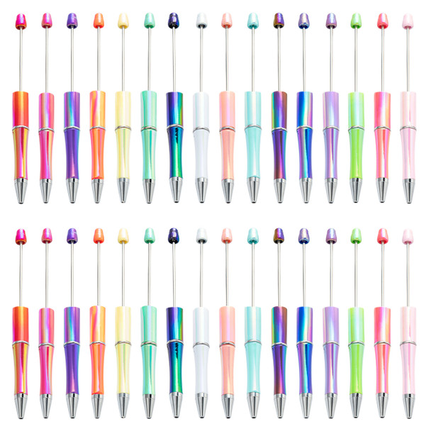 Kwoi Vita Newest DIY Decorative With Jewelry Point Add A Top Colorful UV AB Blending Color Plastic Acrylic Beadable Pen 20PCS