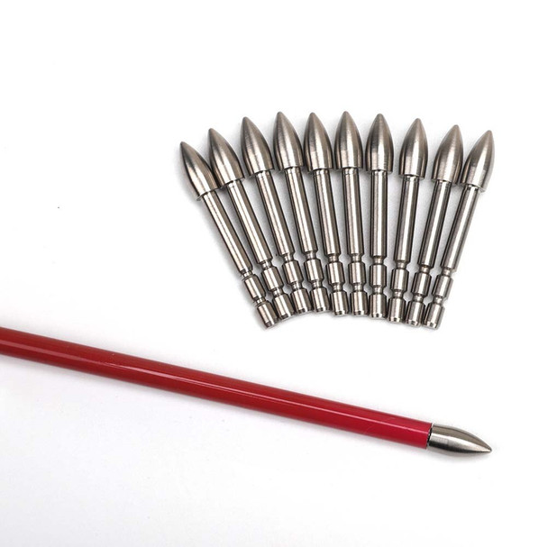 6/12pc Tungsten Steel Glue-in Archery Hunting Bullet Arrow Point 120