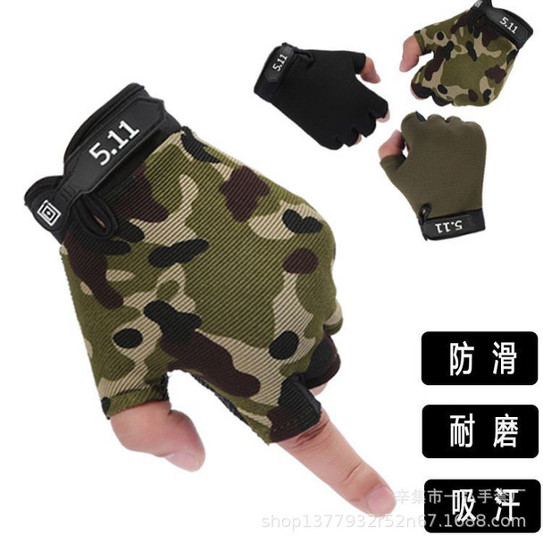 Tactical gloves 5.11 Military fan gloves Men's outdoor sports training gloves Riding anti slip wrist protection gloves