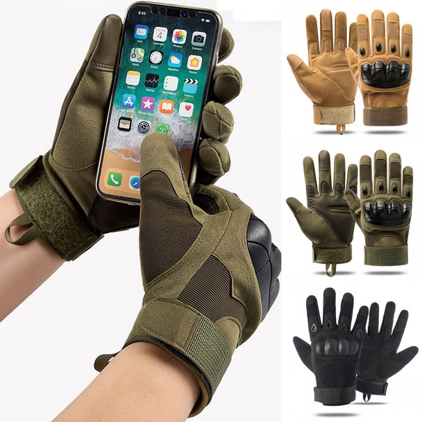 Touch Screen Tactical Gloves Army Military Gym Men Paintball Airsoft Shooting Combat Sports Cycling Hard Full Finger Gloves