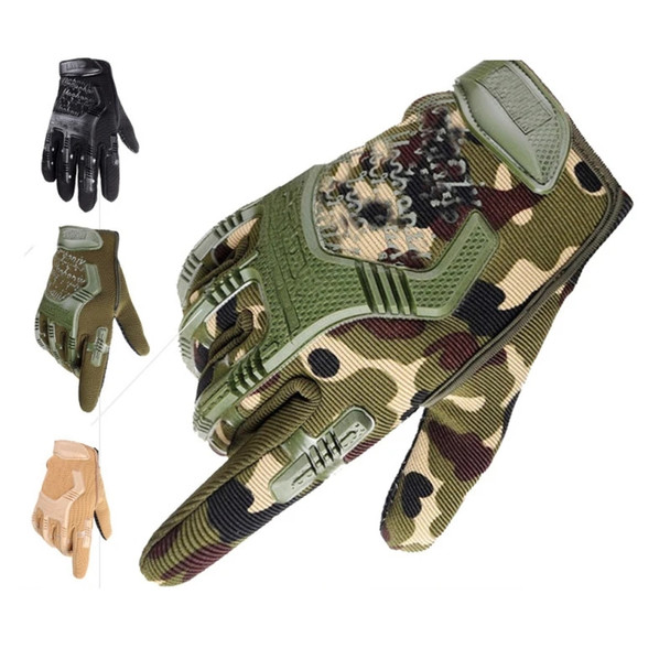 Tactical Gloves Half Finger Paintball Airsoft Shot Combat Anti-Skid Men Bicycle Full Finger Gloves Protective Gear